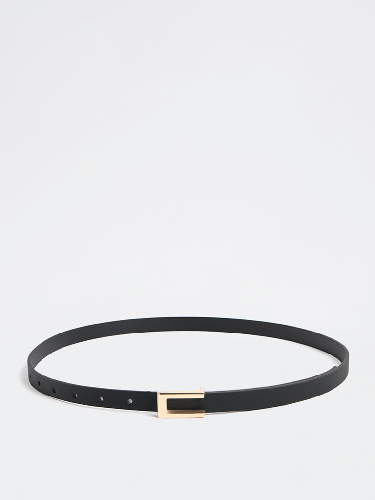 Westside Accessories Black Buckled Belt