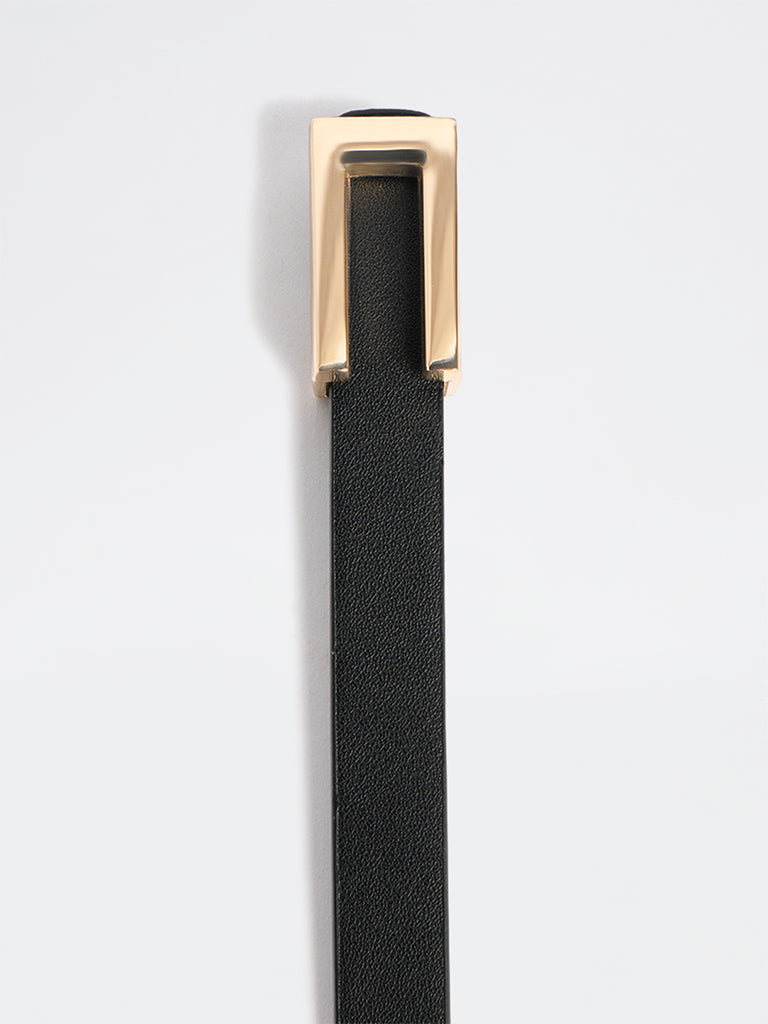 Westside Accessories Black Buckled Belt