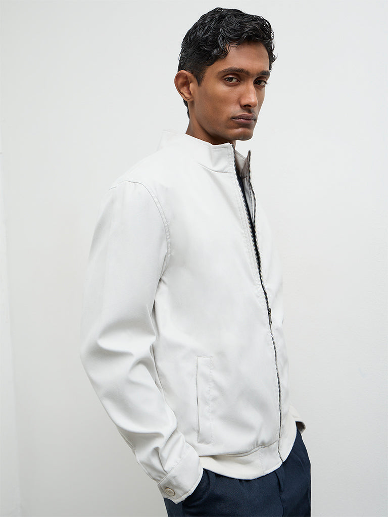 Ascot Off-White Relaxed-Fit Jacket