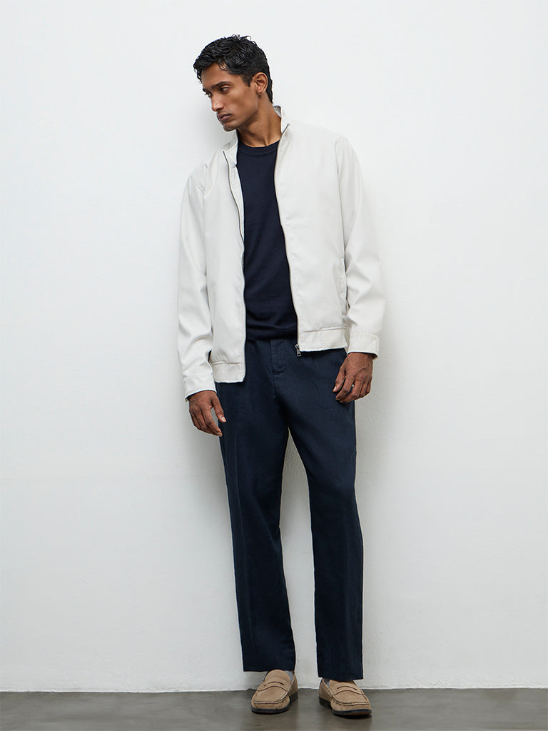 Ascot Off-White Relaxed-Fit Jacket