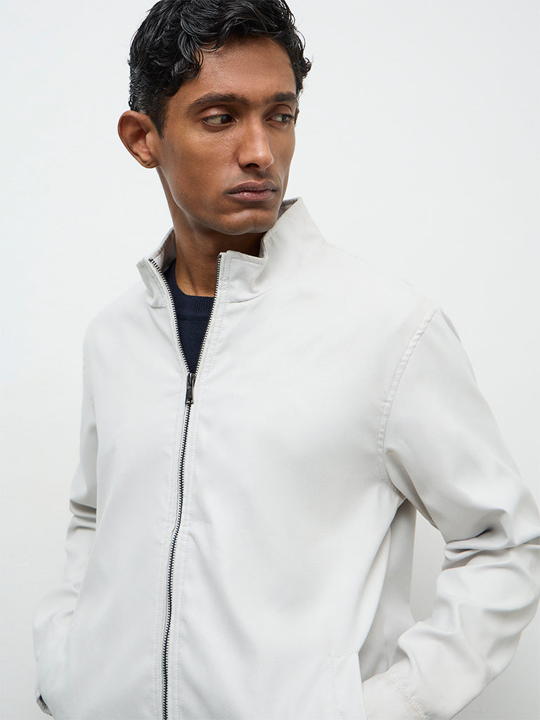 Ascot Off-White Relaxed-Fit Jacket