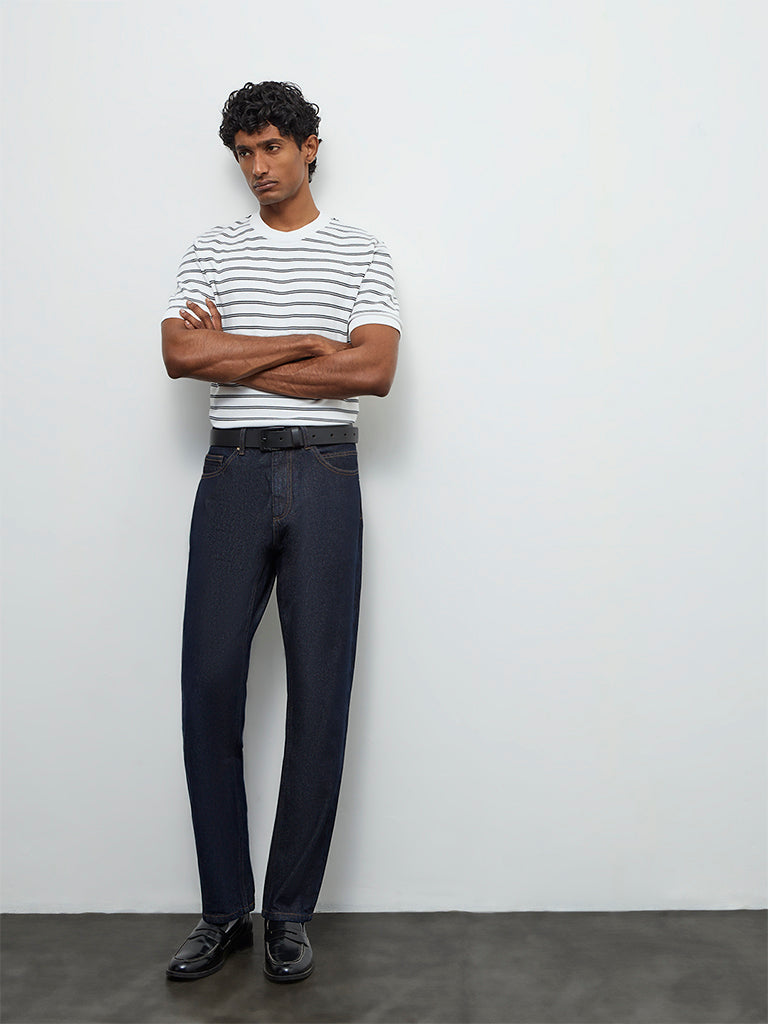 Ascot Indigo Relaxed-Fit Mid-Rise Jeans
