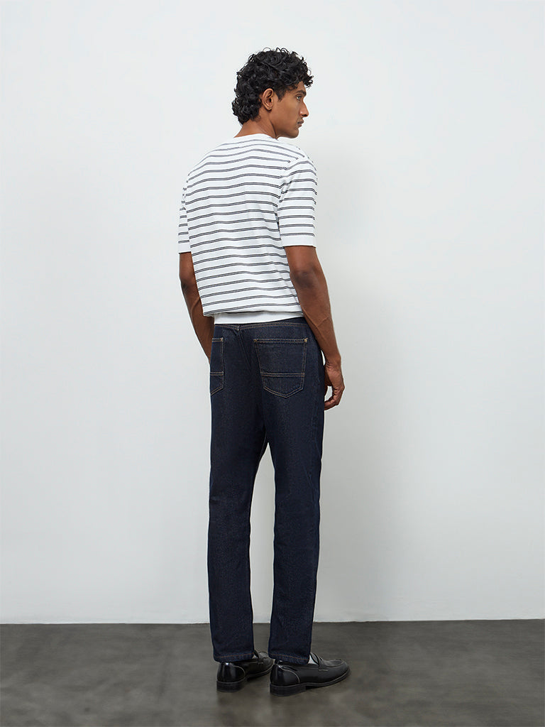 Ascot Indigo Relaxed-Fit Mid-Rise Jeans