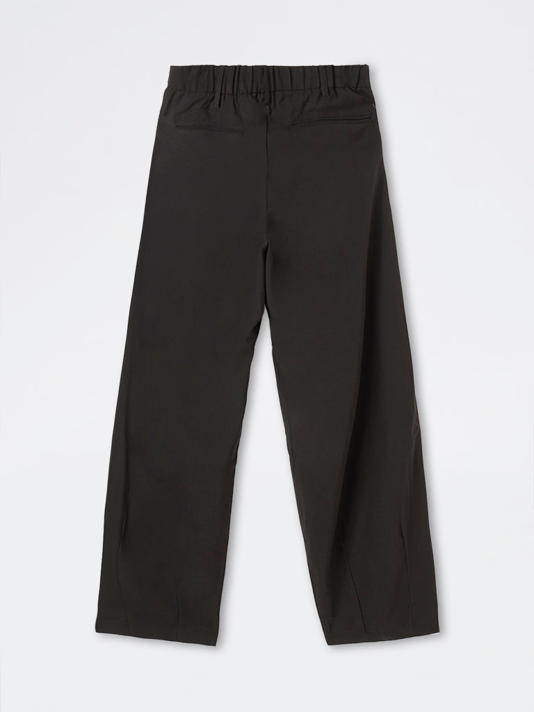 Nuon Black Relaxed-Fit Mid-Rise Trousers
