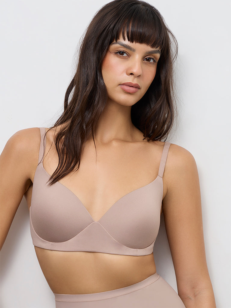 Wunderlove Dusty Beige Padded Bra