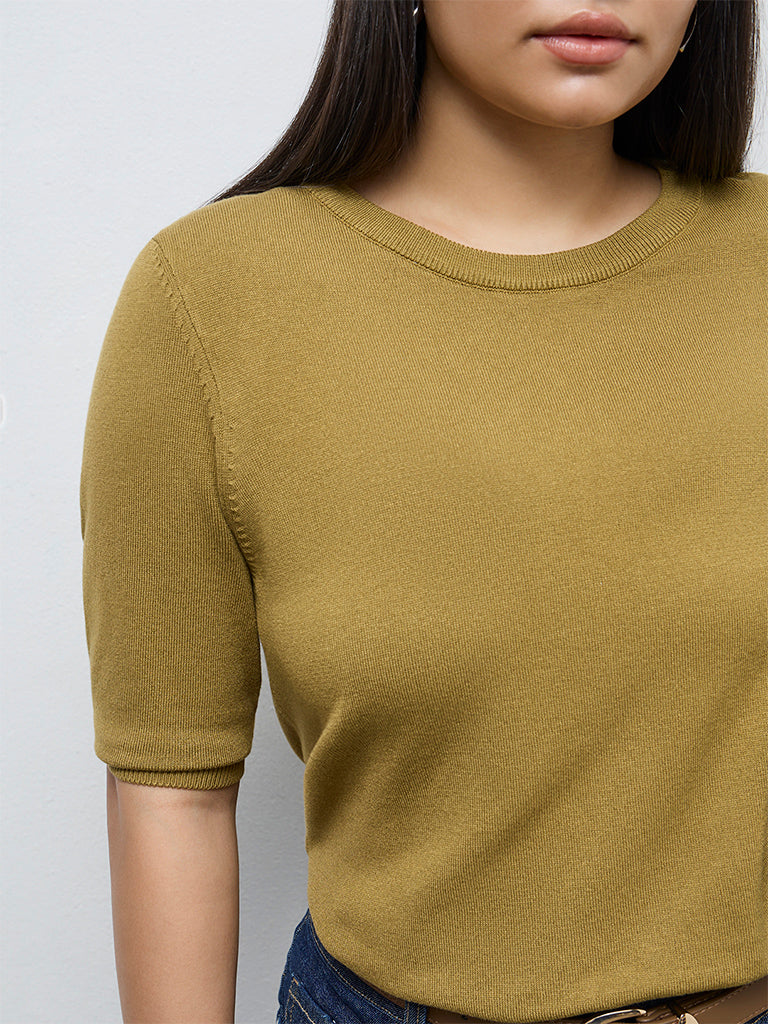 Gia Mustard Solid Top
