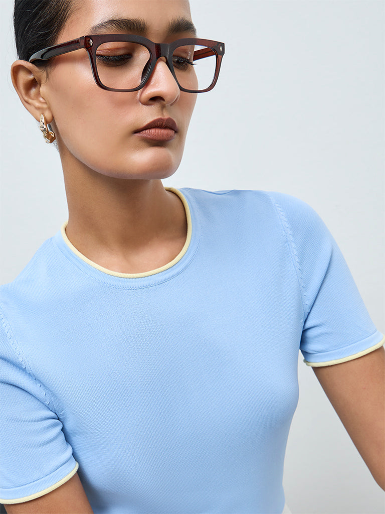 Wardrobe Blue Solid Top