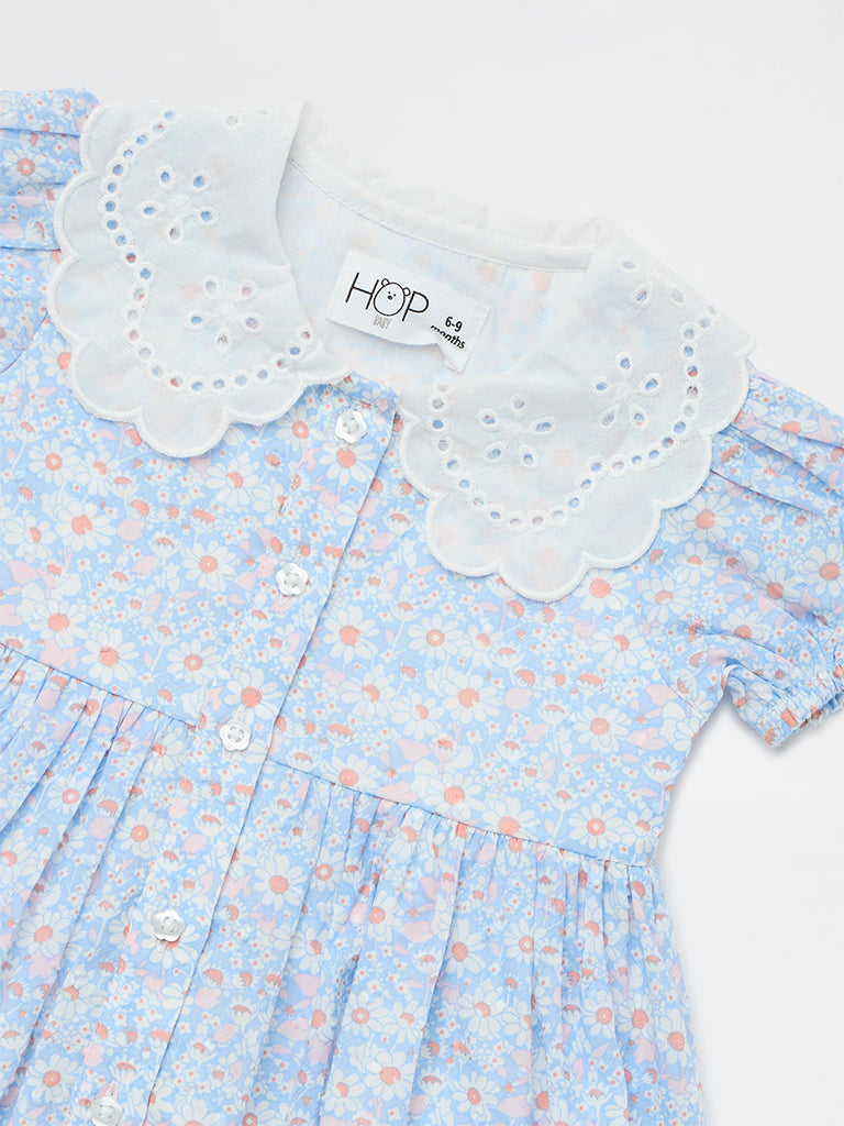 navy blue dress for baby girl Buy HOP Baby Girls Blue Floral Pattern A-Line Dress from Westside