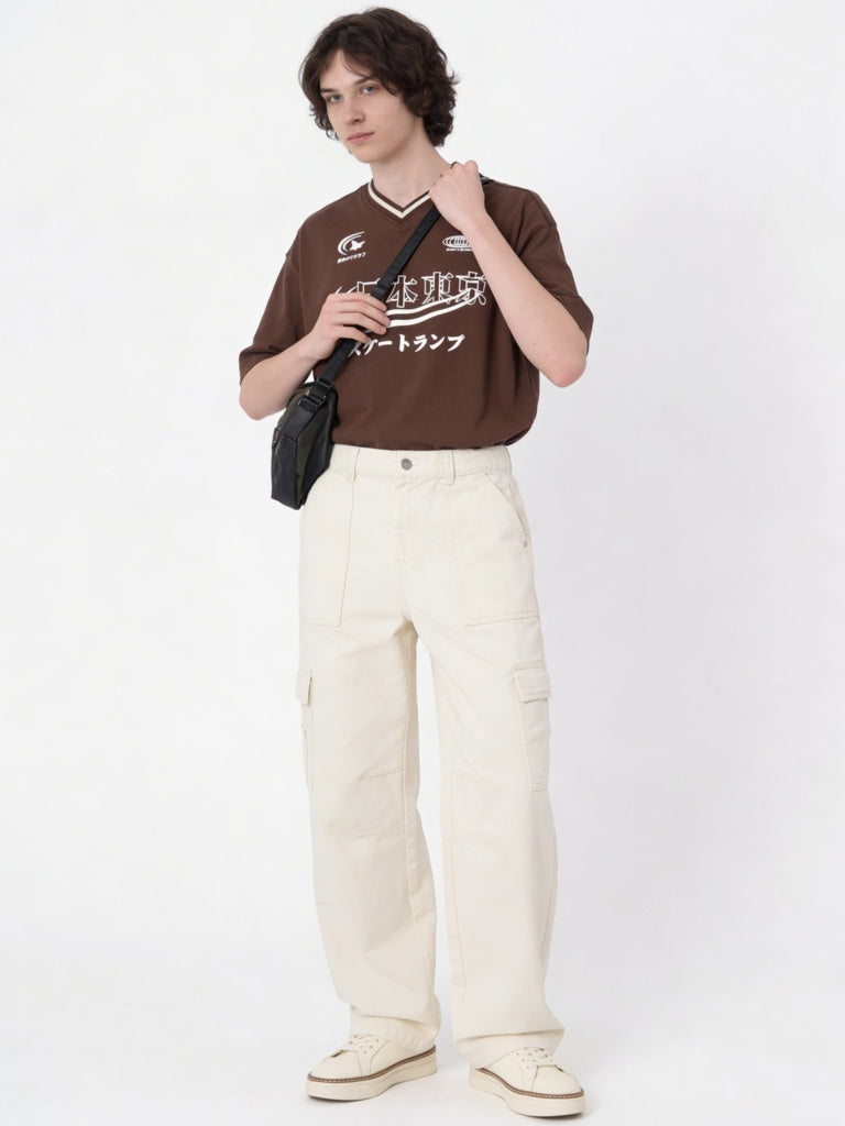 Boys Off-White Mid-Rise Relaxed-Fit Jeans