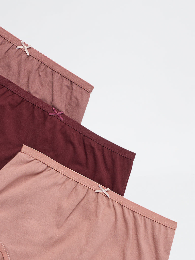 Wunderlove 3-Pack Cotton-Blend Full Briefs