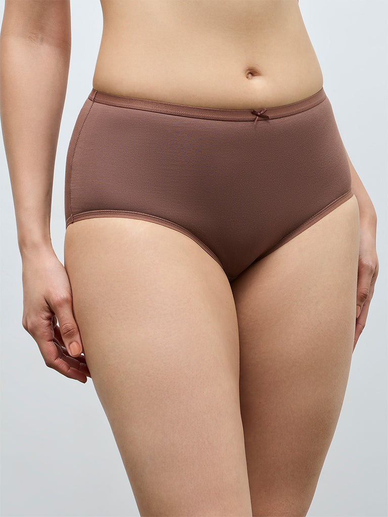 Wunderlove 3-Pack Cotton-Blend Hi-Rise Briefs