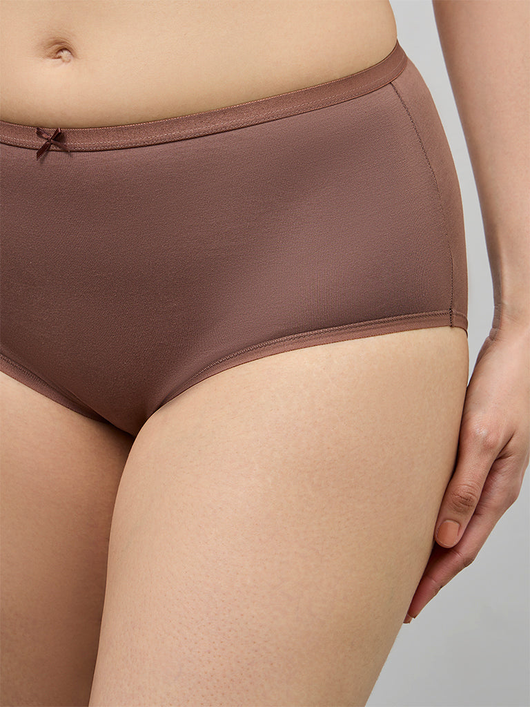 Wunderlove 3-Pack Cotton-Blend Hi-Rise Briefs