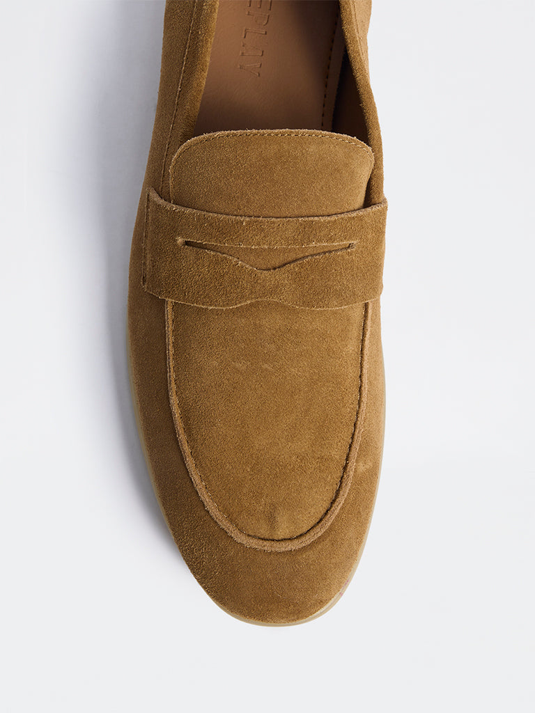 SOLEPLAY Ochre Suede Loafers