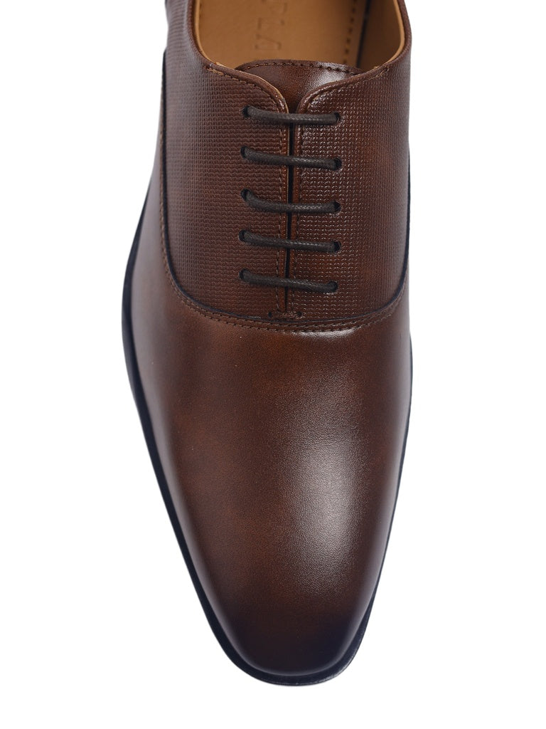 SOLEPLAY Dark Tan Oxford Shoes