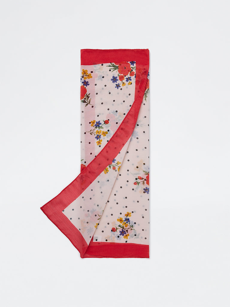 Westside Accessories Multi Floral Design Scarf