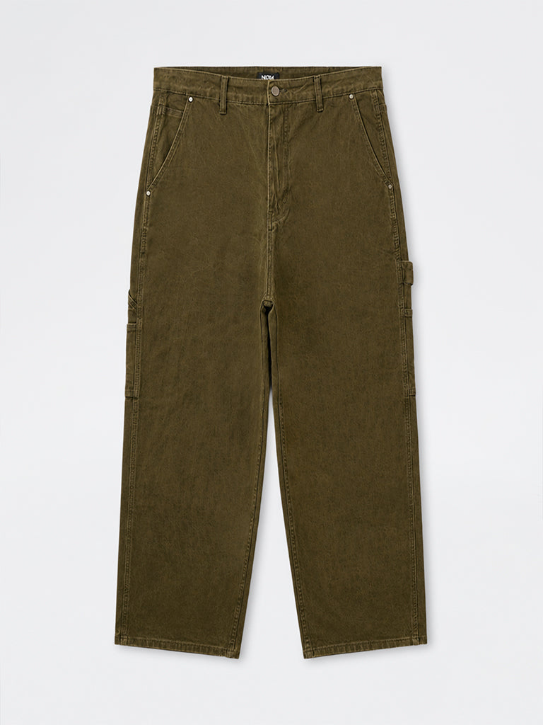 Nuon Green Skater-Fit Carpenter Jeans