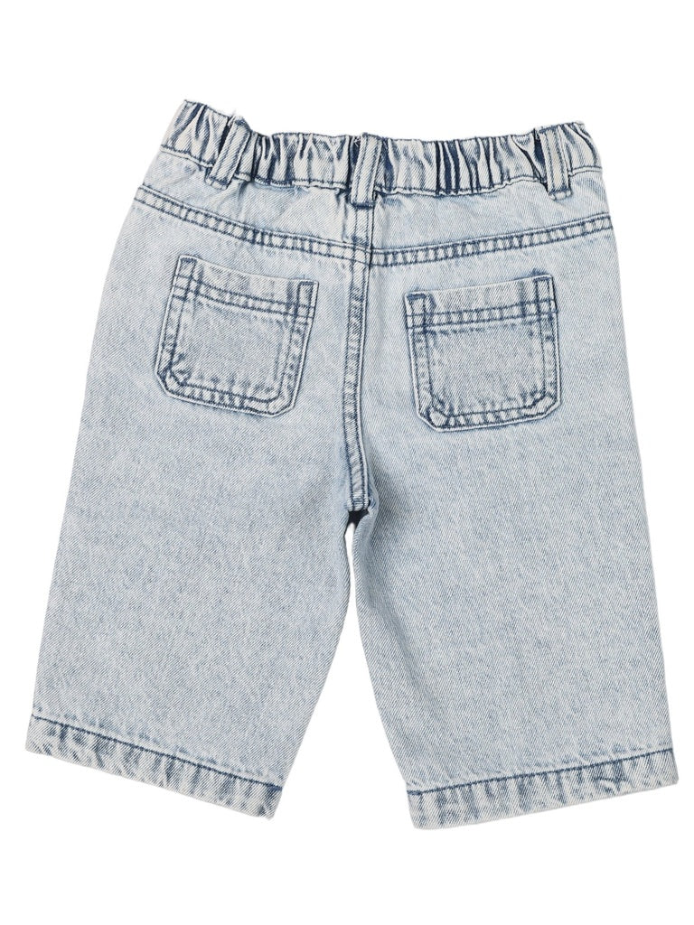 HOP Baby Girls Light Blue Denim Shorts