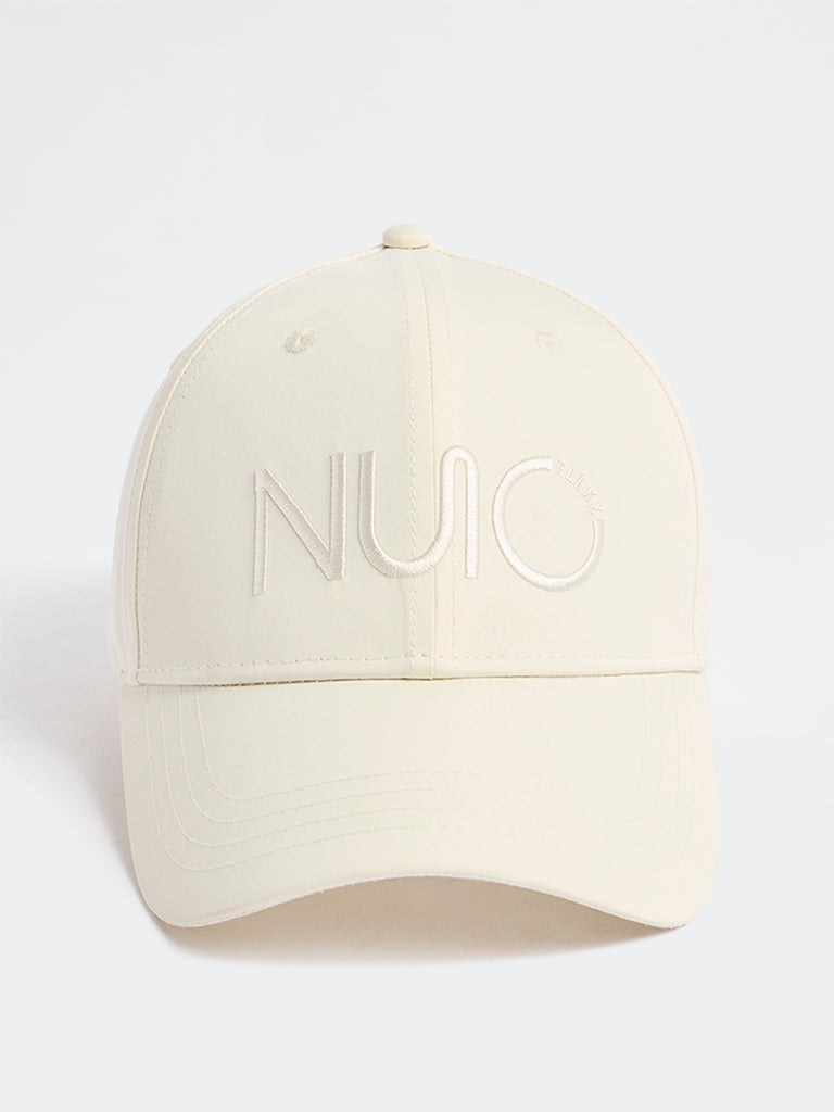 Westside Accessories Ivory Text Design Cap