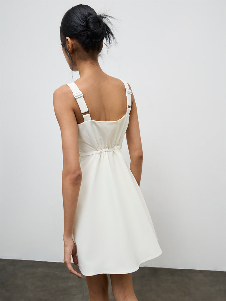 Buy Nuon Cream A-Line Dress from Westside