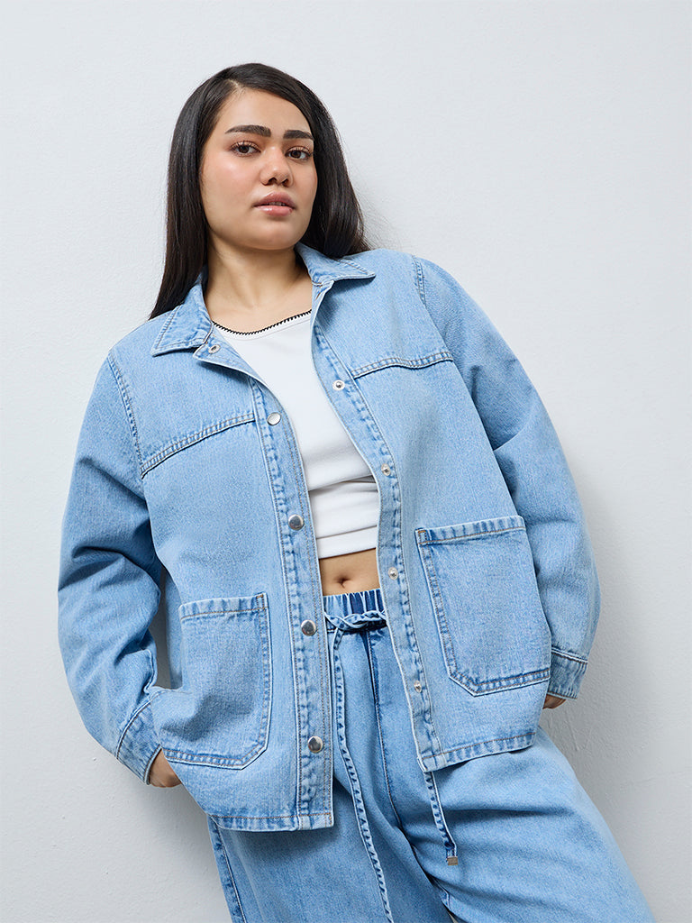 Gia Blue Washed Denim Jacket