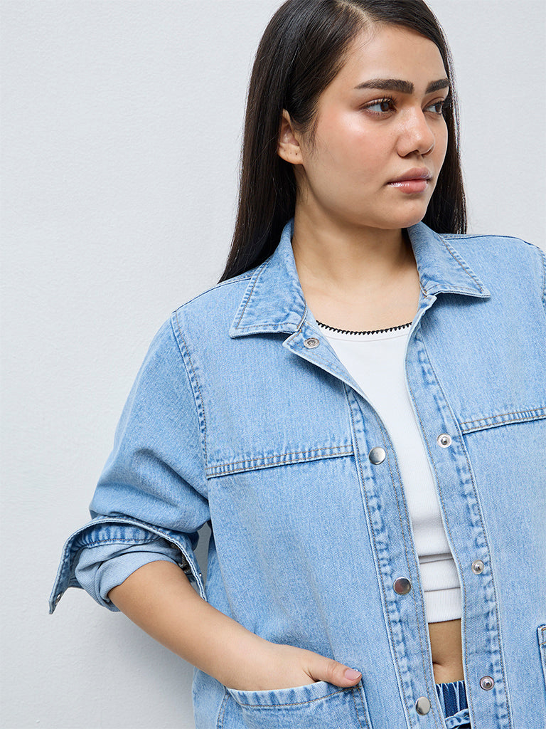 Gia Blue Washed Denim Jacket