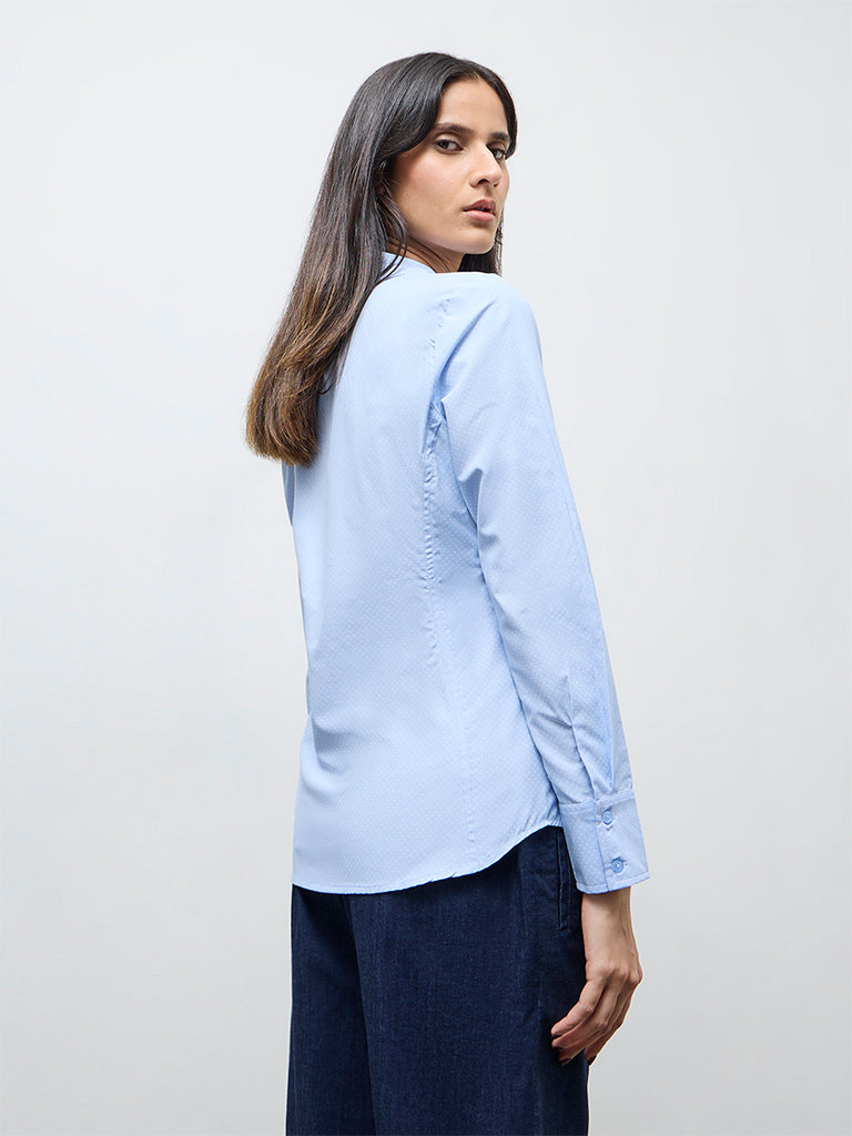 Wardrobe Blue Printed Shirt