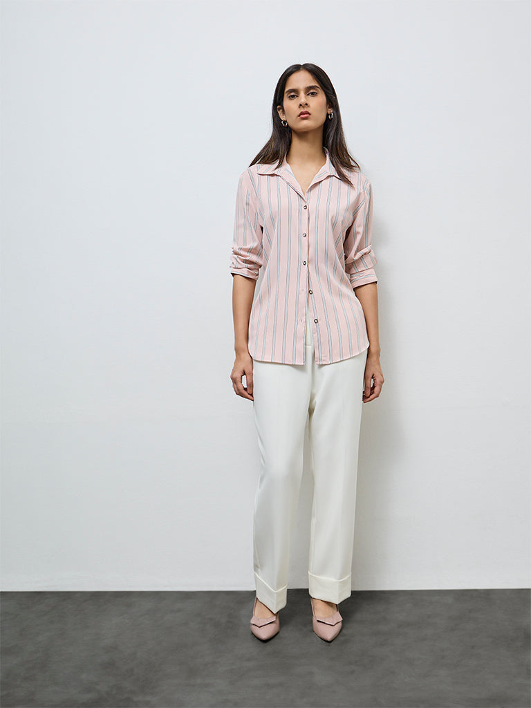 Wardrobe Pink Striped Shirt