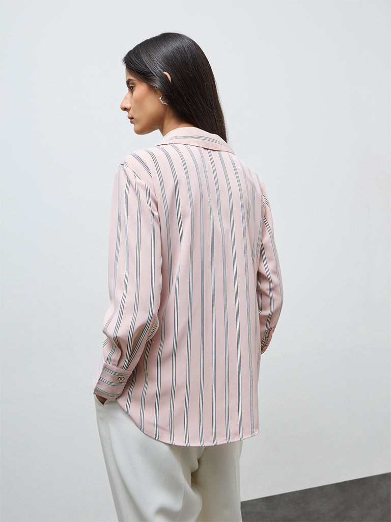 Wardrobe Pink Striped Shirt