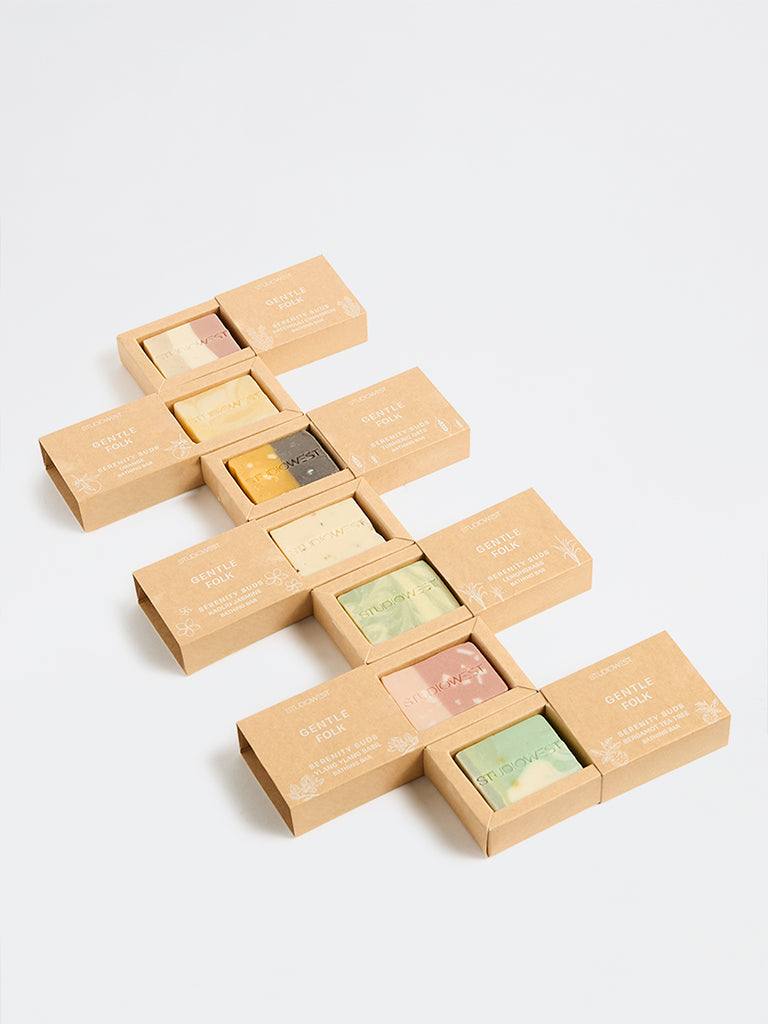 Studiowest Gentle Folk Serenity Studs Kaolin Jasmine Bathing Bar -75 GM