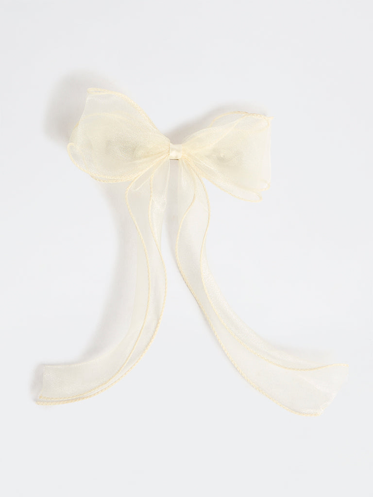 Studiowest Off-White Bow Clip