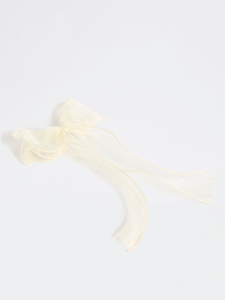Studiowest Off-White Bow Clip