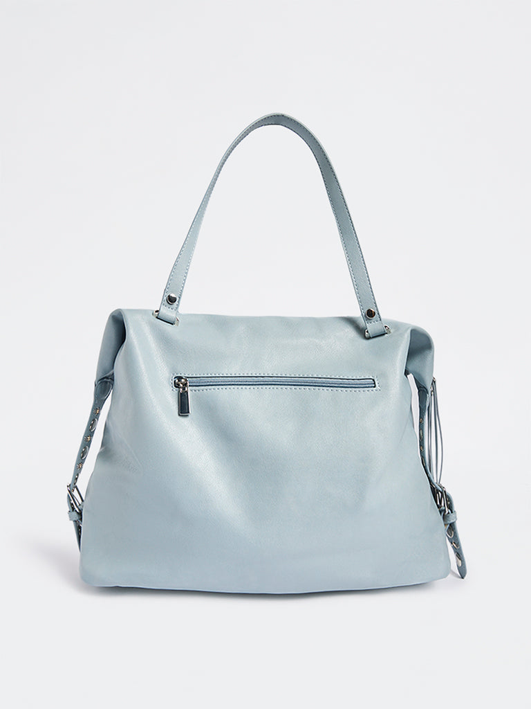 Westside Light Blue Satchel Bag