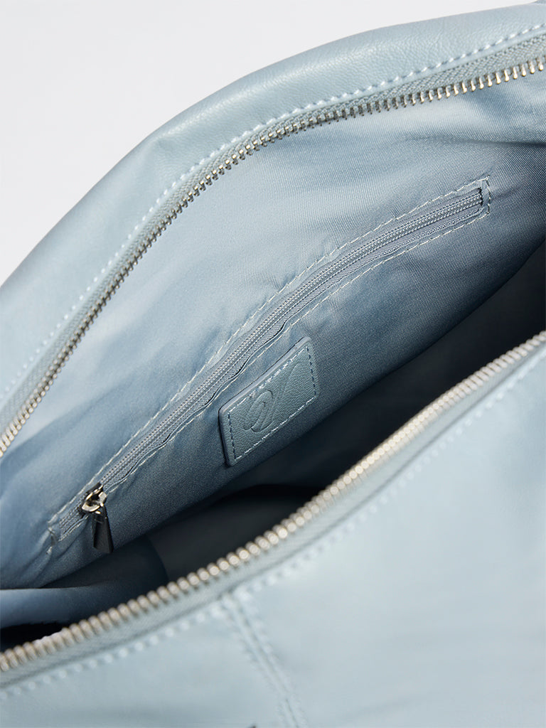 Westside Light Blue Satchel Bag