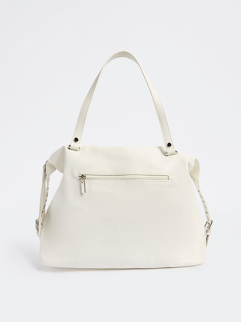 Westside White Satchel Bag