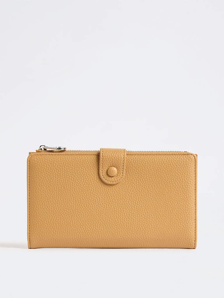 Westside Light Orange Textured Passport Holder