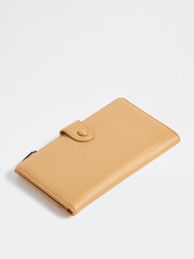 Westside Light Orange Textured Passport Holder