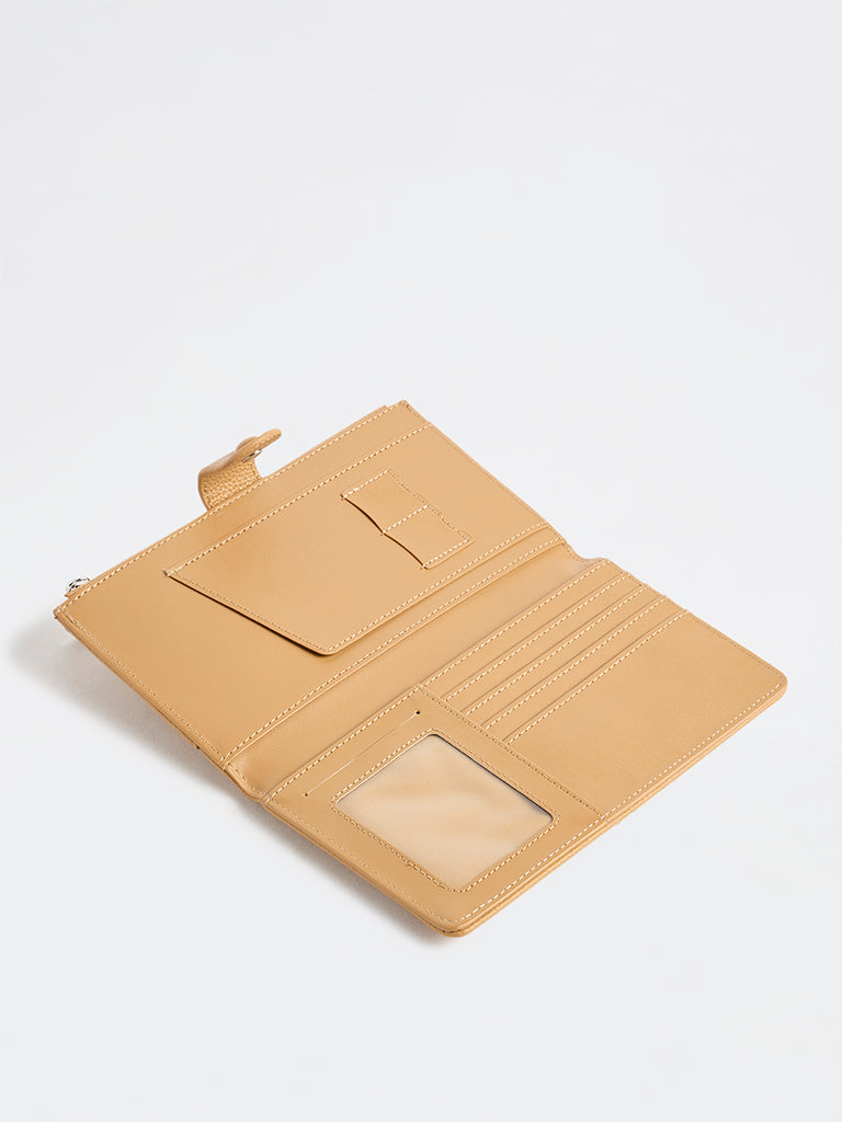 Westside Light Orange Textured Passport Holder