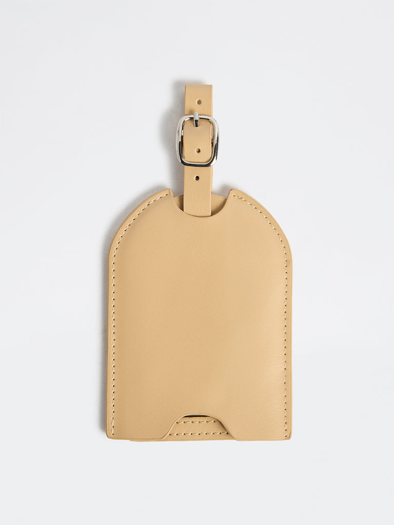 Westside Beige Luggage Tag