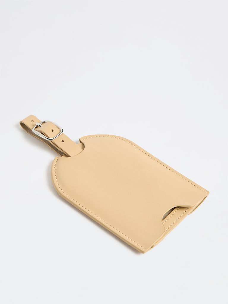 Westside Beige Luggage Tag