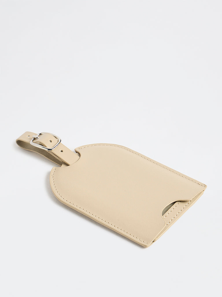 Westside Light Taupe Luggage Tag