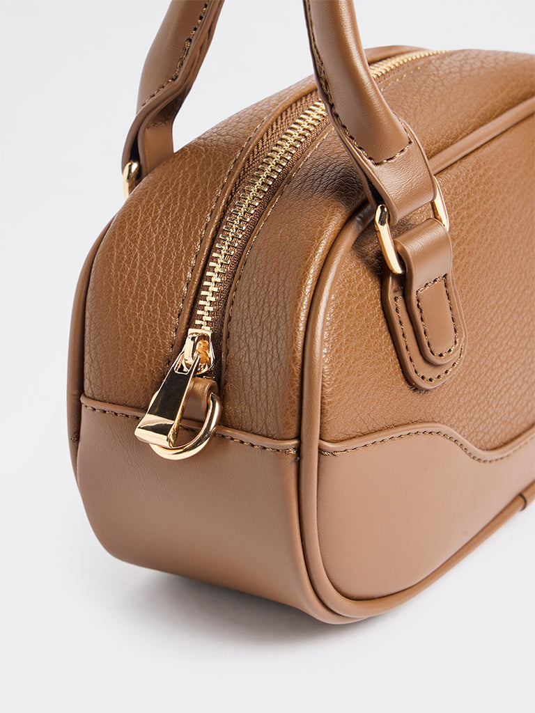 Westside Brown Horizontal Bowling Bag with Sling Handle