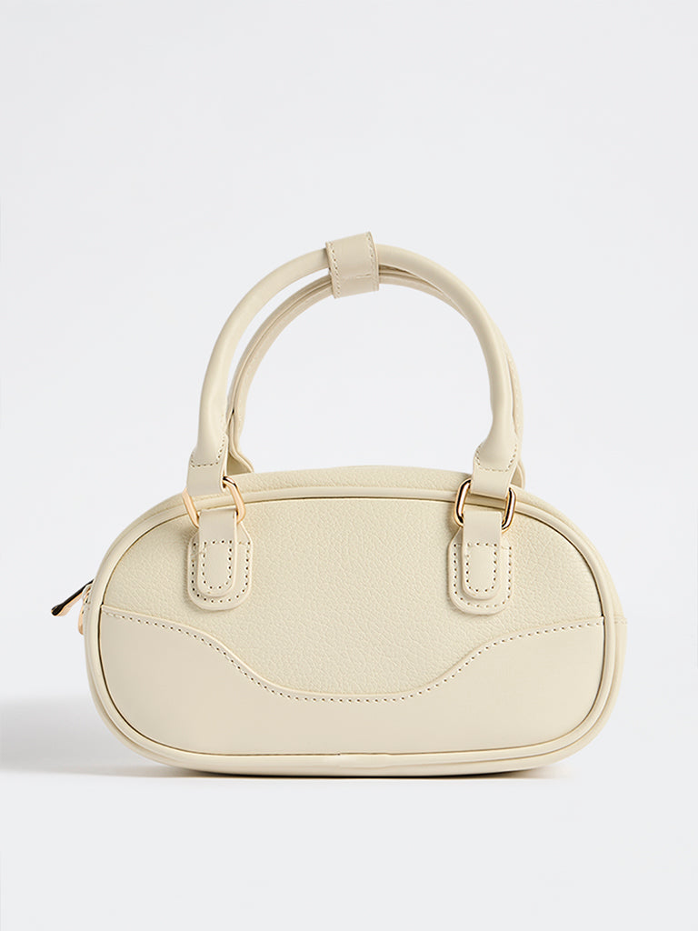 Westside Off-White Horizonal Shoulder Bag