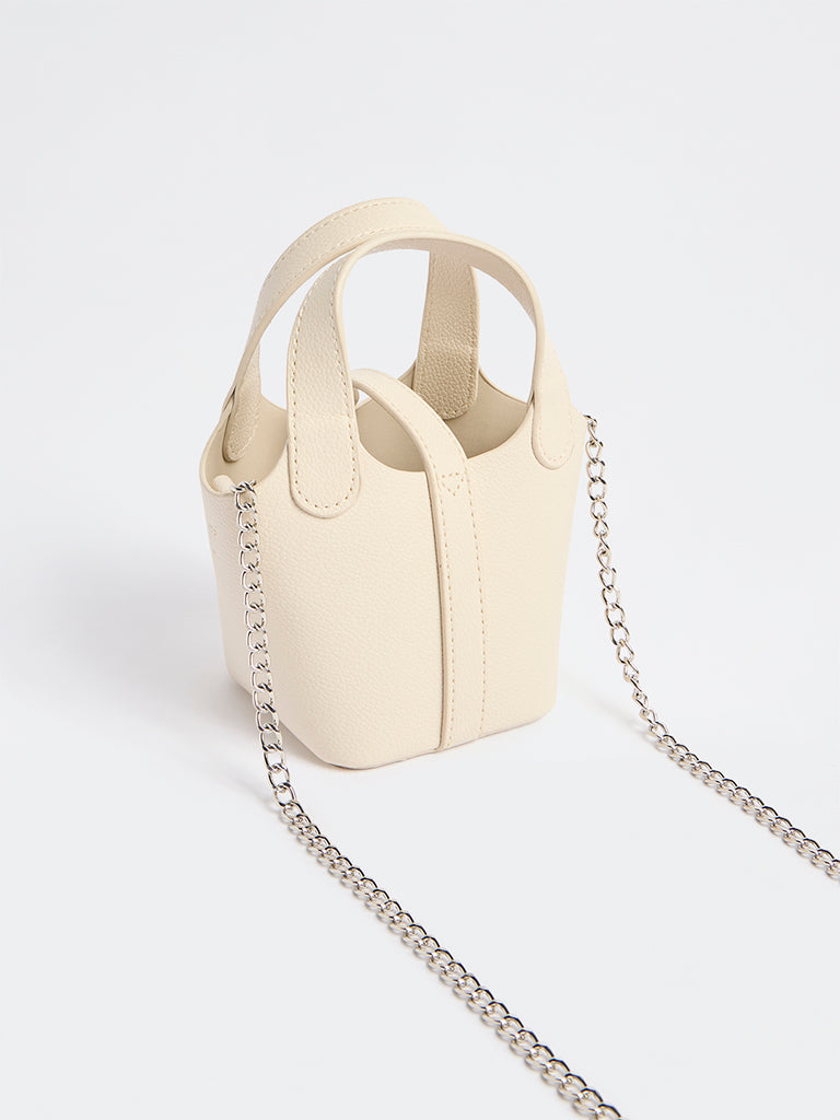 Westside Ivory Nano Bucket Bag