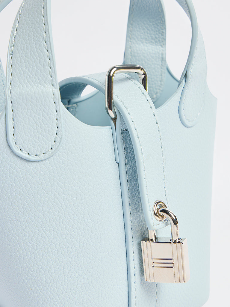 Westside Light Blue Nano Bucket Bag