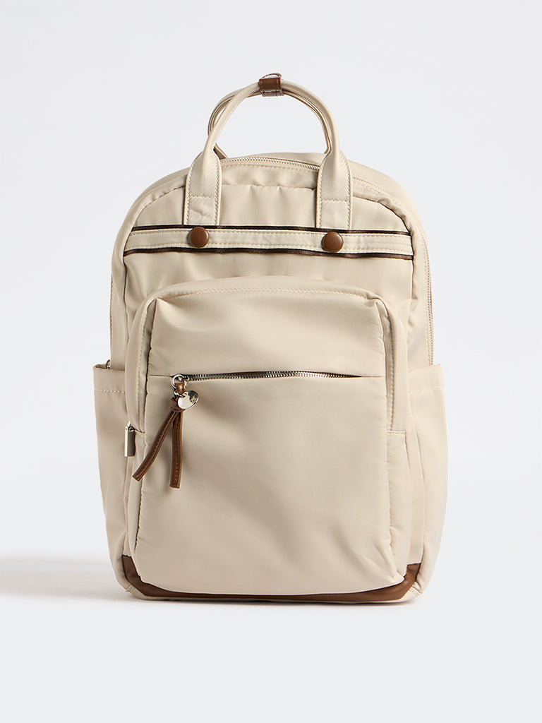 Westside Off-White Travel Backpack