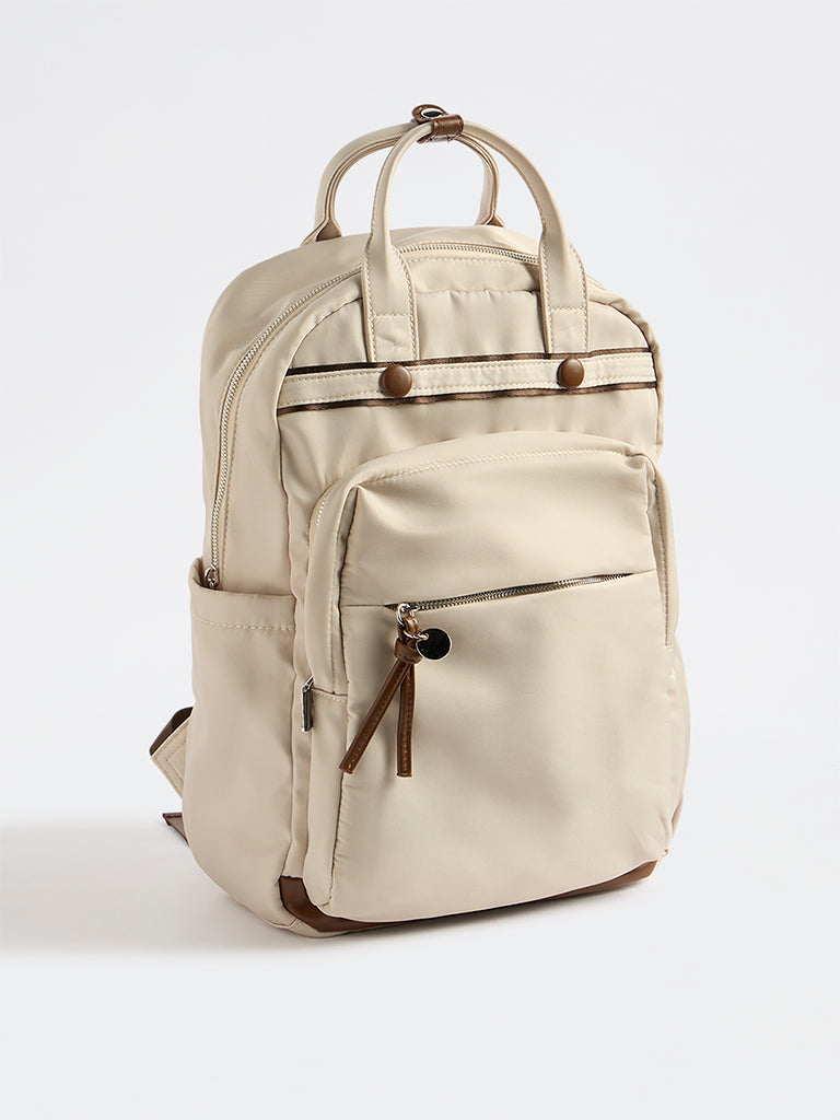 Westside Off-White Travel Backpack