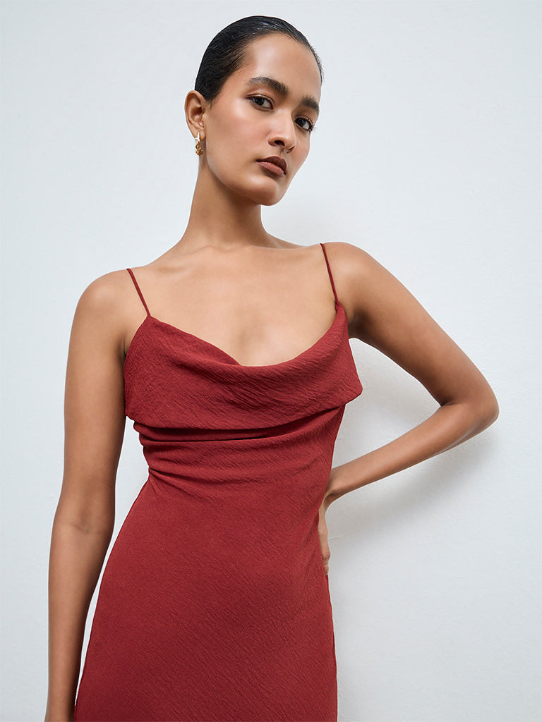 Wardrobe Red Straight Dress