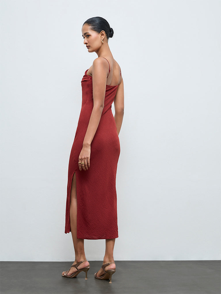 Wardrobe Red Straight Dress