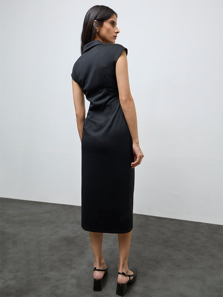 Buy Wardrobe Black Bodycon Dress from Westside