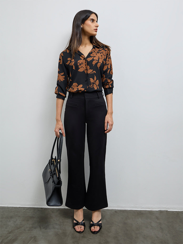 Wardrobe Black High-Rise Trousers